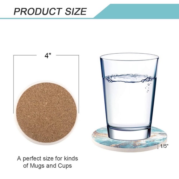 Set of 4 Coasters - Picture 4 of 5